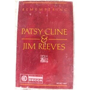 Remembering Patsy Cline & Jim Reeves Cassette 1988 Decca MCA Records